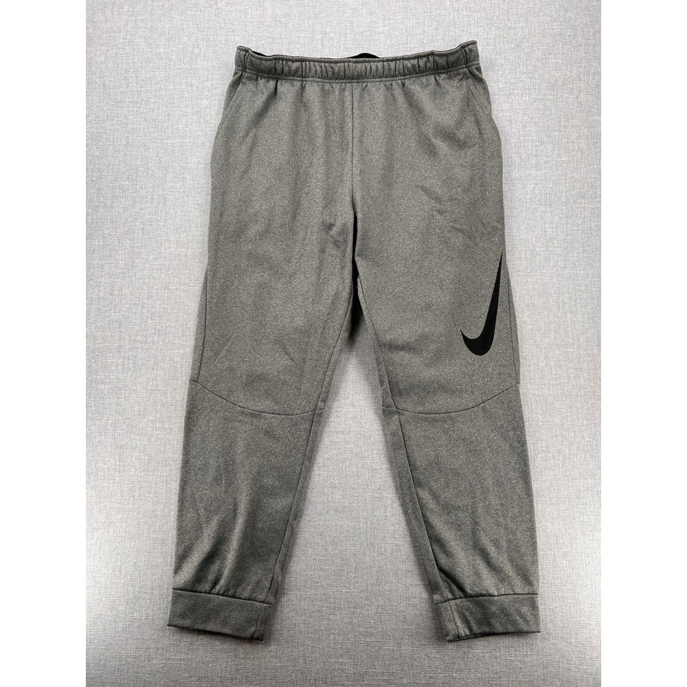 Nike Therma Fit GX Swoosh Sweatpants Men XXL Gray Tapered Joggers Athleisure